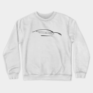 Fast Electric Car Abstract Drawing Crewneck Sweatshirt